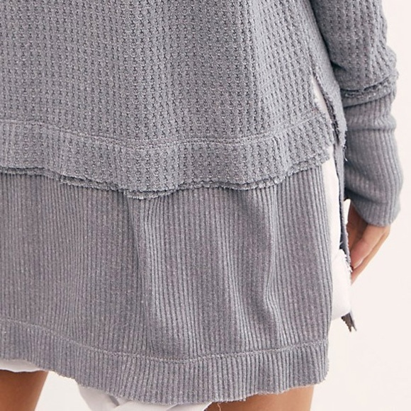 Free People North Shore Thermal Knit Tunic Top $68 - Picture 6 of 8